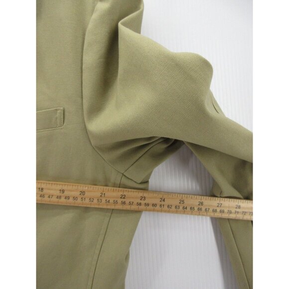LL Bean Sport Coat 44 Blazer Safari Field Jacket Military Elbow Patch - Picture 5 of 13